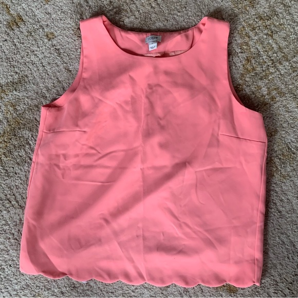 J. Crew scalloped Tank Top - Picture 1 of 3